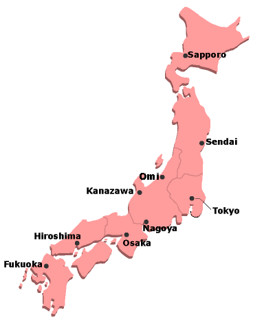 japan map